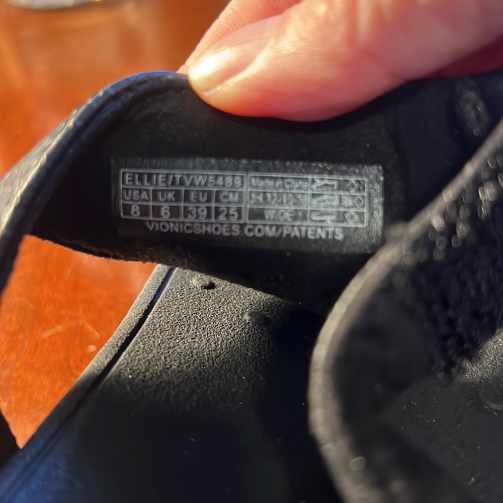 Vionic Black Wedge/Platform Slide. - image 7